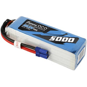 Gens Ace 22.2V 6S 5000mAh 45C Soft Case LiPo Battery (EC5 Plug)