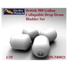 Gecko Models 35GM0021 1/35 British 500 Gallon Collapsible Drop Drum Bladder Set