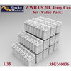 Gecko Models 35GM0036 1/35 WWII US 20L Jerry Can Set Value Pack