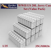 Gecko Models 35GM0036 1/35 WWII US 20L Jerry Can Set Value Pack
