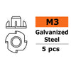G-Force 0149-001 Blind Nut M3 Galvanised Steel (5 pcs)