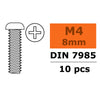 G-Force 0170-016 Pan Head Screw M4x8 Galvanised Steel (10 pcs)