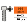 G-Force 0200-014 Socket Head Screw M4x8 Inox (10pcs)