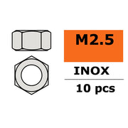 G-Force 0250-002 Nut M2.5 Inox (10 pcs)