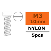 G-Force 0310-001 Pan Head Screw M3x10 Nylon (5 pcs)
