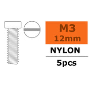 G-Force 0310-002 Pan Head Screw M3x12 Nylon (5 pcs)