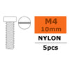G-Force 0310-005 Pan Head Screw M4x10 Nylon (5 pcs)