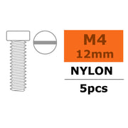 G-Force 0310-006 Pan Head Screw M4x12 Nylon (5 pcs)
