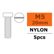 G-Force 0310-012 Pan Head Screw M5x20 Nylon (5 pcs)