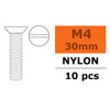 G-Force 0311-009 Countersunk Screw M4x30 Nylon (5 pcs)
