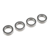G-Force 0500-013 Chrome Ball Bearing ABEC 3 rubber shielded 8X12X3.5 - MR128-2RS (4 pcs)