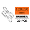 G-Force 2000-004 Wing Rubber Bands 120 x 10mm (10pcs)