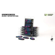 Gamers Grass GGB-AIO60 Alien Infestation Bases Oval 60mm 4pc