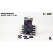 Gamers Grass GGB-AIR40 Alien Infestation Bases Round 40mm 5pc