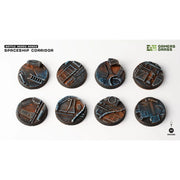 Gamers Grass GGB-SPR32 Spaceship Corridor Bases Round 32mm 8pc