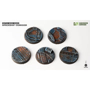 Gamers Grass GGB-SPR40 Spaceship Corridor Bases Round 40mm 5pc