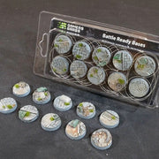 Gamers Grass GGB-UWR25 Battle Ready Urban Warfare Bases Round 25mm 10pc
