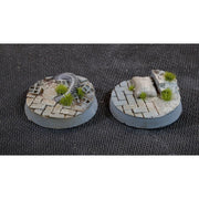 Gamers Grass GGB-UWR32 Battle Ready Urban Warfare Bases Round 32mm 8pc