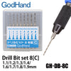 GodHand DB-8C Drill Bit Set C 8pc
