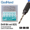 GodHand DB-8D Drill Bit Set D 8pc
