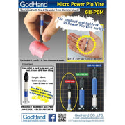 GodHand PBM Acrylic Micro Power Pin Vise