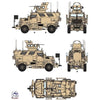 Galaxy Hobby 72A04D 1/72 M1224A1 Maxx Pro MEAP with MRAP Expedient Armor Program Decals
