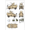 Galaxy Hobby 72A04G 1/72 M1224A1 Maxx Pro MEAP with MRAP Expedient Armor Program Gold Bonus Set