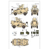 Galaxy Hobby 72A04I 1/72 M1224A1 Maxx Pro MEAP with MRAP Expedient Armor Program Iron Bonus Set