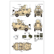 Galaxy Hobby 72A04I 1/72 M1224A1 Maxx Pro MEAP with MRAP Expedient Armor Program Iron Bonus Set