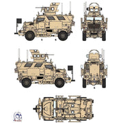 Galaxy Hobby 72A04I 1/72 M1224A1 Maxx Pro MEAP with MRAP Expedient Armor Program Iron Bonus Set