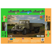 Garbuz Models 72-001 1/72 Soviet MAZ-200 truck