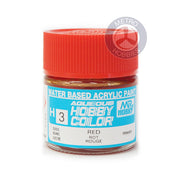 Mr Hobby (Gunze) H003 Aqueous Gloss Red Acrylic Paint 10ml