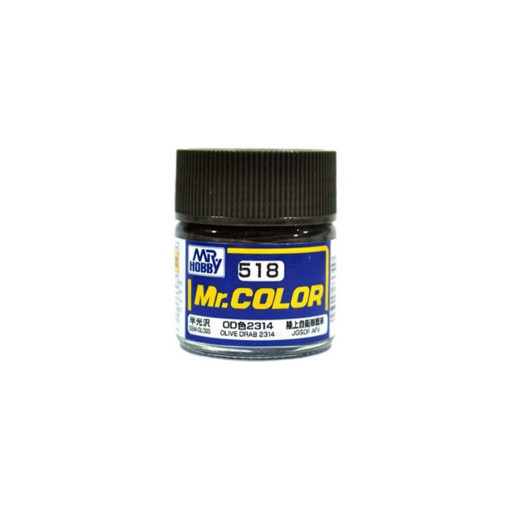 Mr Hobby (Gunze) C518 Mr Color Olive Drab 2314 Lacquer Paint 10ml ...