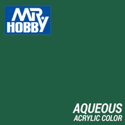 Mr Hobby (Gunze) H073 Aqueous Semi-Gloss Dark Green Acrylic Paint 10ml