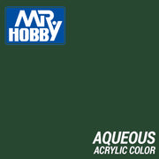 Mr Hobby (Gunze) H420 Aqueous Semi-Gloss Olive Green Acrylic Paint 10ml