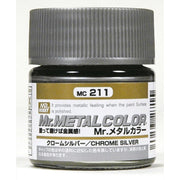 Mr Hobby (Gunze) MC211 Mr Metal Chrome Silver Lacquer Paint 10ml