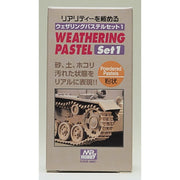 Mr Hobby (Gunze) PP101 Weathering Pastel Set 1 3pc x 15g