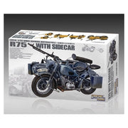 Great Wall 1/35 WWII German Motorcycle R75 and Sidecar