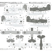 Hasegawa 02394 1/72 SOC-3 Seagull Seaplane Battleship USS Pennsylvania Two Kits In The Box