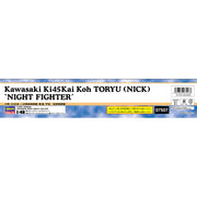 Hasegawa 07507 1/48 Kawasaki Ki45Kai Koh Toryu Nick Night Fighter