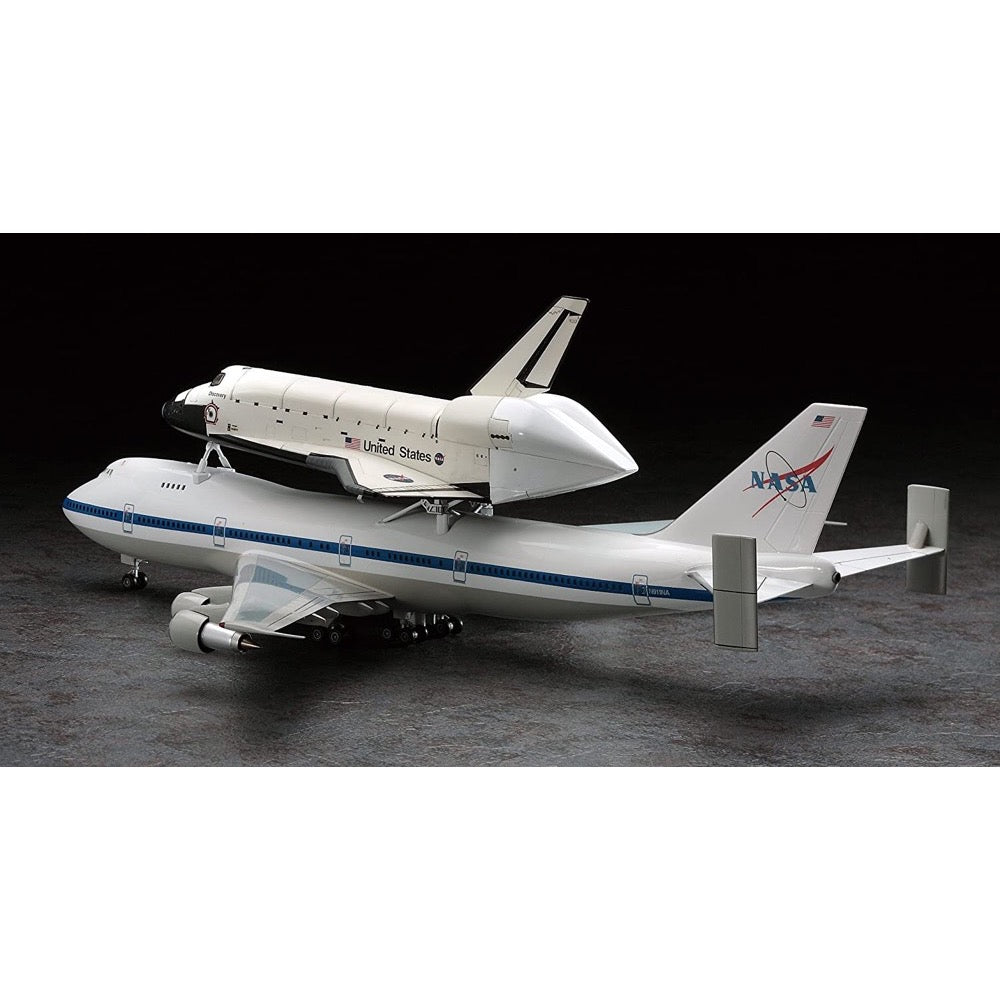 Hasegawa 1/200 Space Shuttle Orbiter & Boeing 747 Plastic Model Kit ...