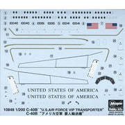 Hasegawa 10848 1/200 C-40B U.S. Air Force VIP Transporter