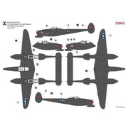 Hobby 2000 72043 1/72 Lockheed P-38M Night Lightning