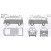 Hasegawa 51048 1/24 Volkswagen Type 2 Micro Bus (1963) Full Interior