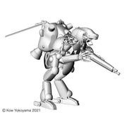 Hasegawa H64123 1/20 Space Type Humanoid Unmanned Interceptor Grober Hund Schwarzer Hund Maschinen Krieger
