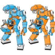 Hasegawa 64791 1/35 Mechatro Chubu 01 No.02 Orange And Sky Blue Limited Edition