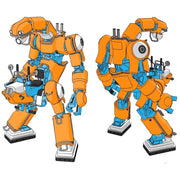 Hasegawa 64791 1/35 Mechatro Chubu 01 No.02 Orange And Sky Blue Limited Edition
