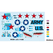 Hobby Boss 80250 1/72 P-40E Kitty Hawk