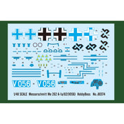 Hobby Boss 80374 1/48 Messerschmitt Me262A-1a/U2