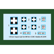 Hobby Boss 82479 1/35 Hungarian Light Tank 43M Toldi III(C40)